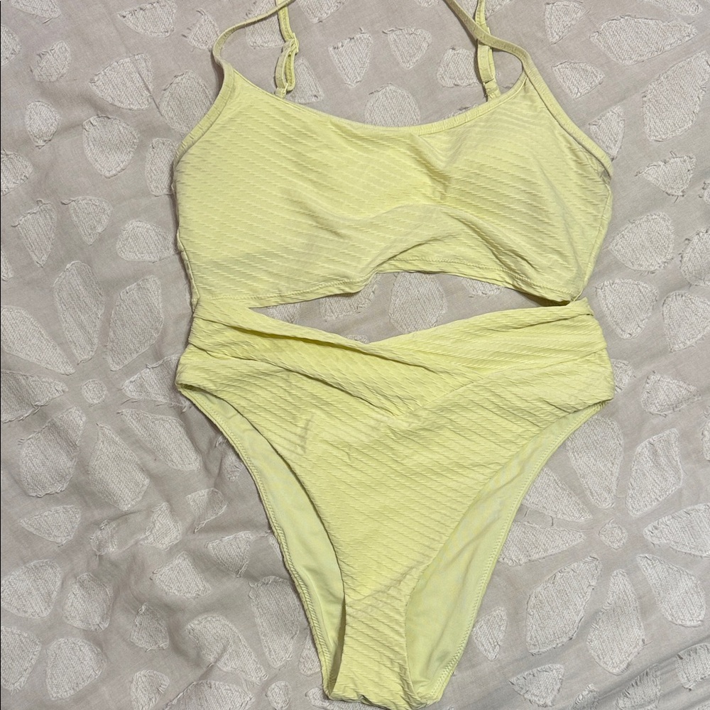 Aerie Lemon Yellow Bikini Set